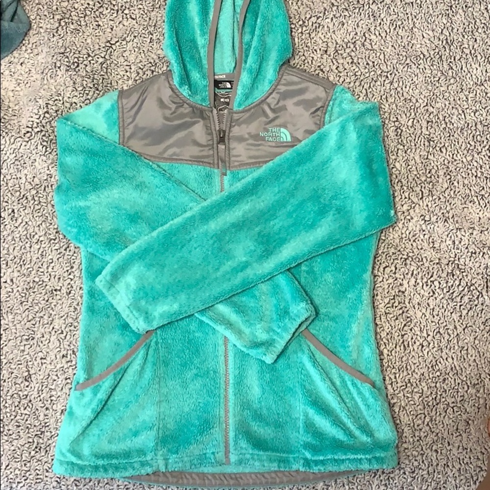 North Face hooded zip up jacket